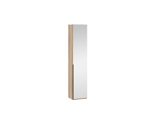Шкаф для белья (366) с 1 зеркальной дверью «Порто», Яблоня Беллуно, Графит