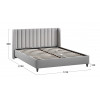Кровать с ПМ «Шанель» 160 (с подъемным механизмом), Экомех BravoASH Lite Grey