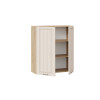 Шкаф навесной 80 c двумя дверями «Лина», Дуб Крафт золотой, Крем