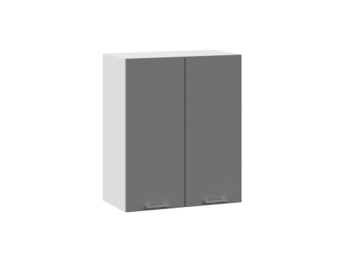 Шкаф навесной 600 c двумя дверями «Габриэлла», Белый, Титан