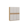 Шкаф-купе 1765 с 3 глухими дверями «Оскар Скания», ручка серебро, дуб крафт золотой, кашемир, дуб тортугга