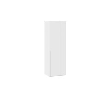 Шкаф угловой (580) с 1 глухой дверью «Порто», Белый Жемчуг, Белый софт