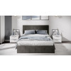 Кровать с ПМ «Эмма», 140 (с подъемным механизмом) с заглушиной, Велюр Confetti Stone