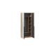 Шкаф для одежды (366) с 1 глухой и 1 зеркальной дверями «Порто», Яблоня Беллуно, Графит софт