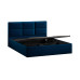 Кровать с ПМ «Стелла» 1600 тип 1 с заглушиной, Велюр Confetti Blue
