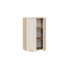 Шкаф навесной 60 c двумя дверями «Лина», Дуб Крафт золотой, Крем