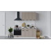 Кухонный гарнитур «Лорас» длиной 180 см со шкафом НБ, Белый, Холст латте