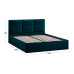 Кровать с ПМ «Стелла» тип 1,1600 с заглушиной, велюр Confetti Izumrud