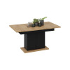 Стол раздвижной «Детройт» Тип 1, черный, дуб крафт золотой