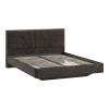 Кровать без ПМ «Пандора» 160 Тип 1 (без подъемного механизма), Велюр Brut Chocolate 17