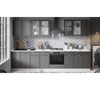 Модульная кухня «Белладжио»,белый, софт графит