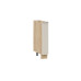 Шкаф напольный с выдвижной корзиной 150 «Белладжио», Дуб Крафт золотой, Софт панакота