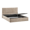 Кровать с ПМ «Пандора» 160 Тип 1 (с подъемным механизмом), Микровелюр Wellmart Dark Beige