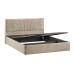Кровать с ПМ «Пандора» 160 Тип 1 (с подъемным механизмом), Микровелюр Wellmart Dark Beige
