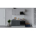 Кухонный гарнитур «Кимберли» длиной 160 см со шкафом НБ, Белый, Сноу, Титан