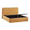 Кровать с ПМ «Тиффани» 160 тип 1 с заглушиной, микровелюр Wellmart Yellow