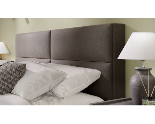 Кровать с ПМ «Глосс» 160 тип 1 (с подъемным механизмом) с заглушиной, велюр мокко темный