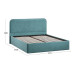 Кровать с ПМ «Тиффани» 160 тип 1 (с подъемным механизмом), микровелюр Wellmart Indigo