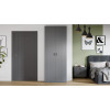 Шкаф 2-х дверн. для одежды «Тиффани», серый графит, графит матовый