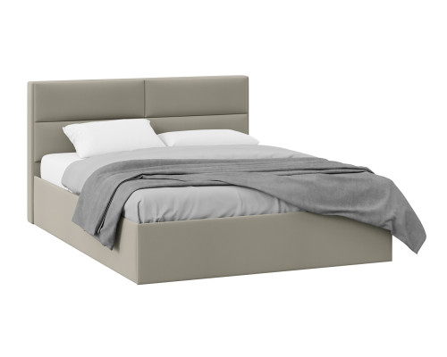 Кровать с ПМ «Глосс» тип 1, 1600 (с подъемным механизмом) с заглушиной, велюр мокко темный
