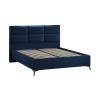 Кровать без ПМ «Делана» 160 (без подъемного механизма), Велюр Confetti Blue
