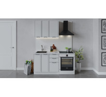 Кухонный гарнитур «Белладжио» длиной 100 см,белый, фон белый