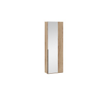 Шкаф угловой (366) с 1 зеркальной дверью «Порто», Яблоня Беллуно, Графит