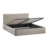 Кровать с ПМ «Эвори» Тип 1, 160 (с подъемным механизмом) с заглушиной, Велюр Confetti Smoke
