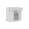 Шкаф напольный 800 с двумя ящиками и двумя дверями «Кимберли», Белый, Сноу