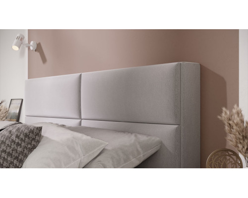 Кровать с ПМ «Глосс» 160 тип 1 (с подъемным механизмом) с заглушиной, Велюр Confetti Silver