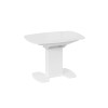 Стол обеденный «Портофино»,Белый глянец, Стекло белое