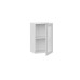 Шкаф навесной 450 c одной дверью со стеклом «Кимберли», Белый, Сноу