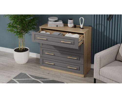 Комод «Сэнди», Вяз благородный, Серый вулкан