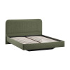 Кровать без ПМ «Тиффани» Тип 1 (без подъемного механизма), микровелюр Jercy Deep Green