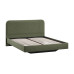 Кровать без ПМ «Тиффани» Тип 1 (без подъемного механизма), микровелюр Jercy Deep Green