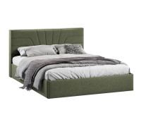 Кровать с ПМ «Пандора» 160 Тип 1 (с подъемным механизмом), Микровелюр Jercy Deep Green