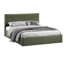 Кровать с ПМ «Пандора» 160 Тип 1 (с подъемным механизмом), Микровелюр Jercy Deep Green
