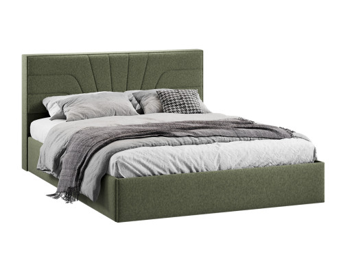Кровать с ПМ «Пандора» 160 Тип 1 (с подъемным механизмом), Микровелюр Jercy Deep Green
