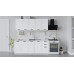 Кухонный гарнитур «Лорас» длиной 200 см, белый, холст белый