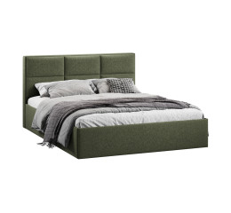 Кровать с ПМ «Стелла» 140 Тип 1 (с подъемным механизмом), микровелюр Jercy Deep Green