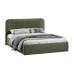 Кровать с ПМ «Тиффани» 1600 тип 1 с заглушиной, микровелюр Jercy Deep Green