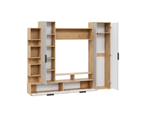 Гостиная «Моника», Дуб Крафт золотой, Кашемир сатин