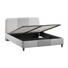 Кровать с ПМ «Эстон» 160*200 (с ПМ), Микровелюр Linea Grande 81/Connect 81 (Светло-серый)