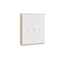 Шкаф комбинированный с 4-мя дверями «Сэнди», Вяз благородный, Белый