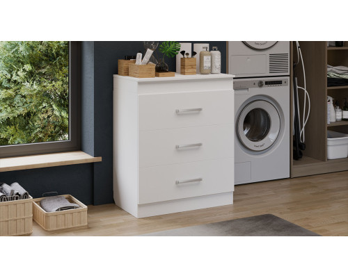 Комод со встроенной гладильной доской, Белый Ясень Комод со встроенной гладильной доской, Белый Ясень