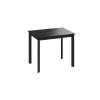 Стол раздвижной «Риттер» Тип 1, черный муар, керамика матовая черный мрамор