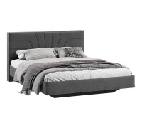 Кровать без ПМ «Пандора» 160 Тип 1 (без подъемного механизма), Микрошенилл Relax Graphite