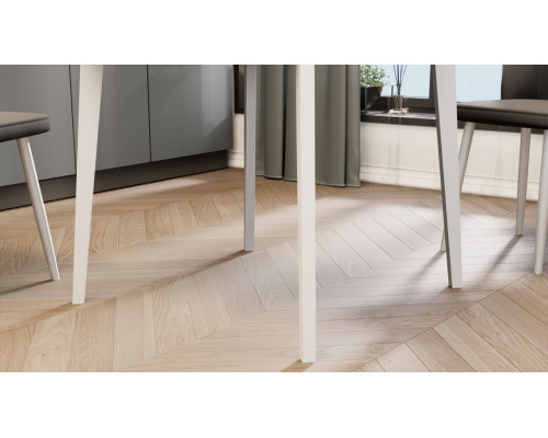 Стол обеденный раздвижной «Форли» тип 1, белый матовый