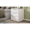 Тумба прикроватная «Порто», Белый Жемчуг, Белый софт