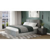 Кровать с ПМ «Стелла» тип 1, 1600(с подъемным механизмом), Микровелюр Wellmart Silver